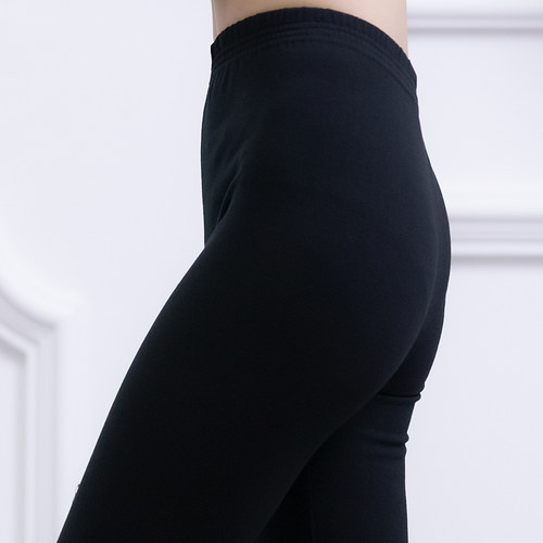 速发艺考形体练功裤紧身七舞裤黑色裤蹈裤体操健美操分广场舞裤