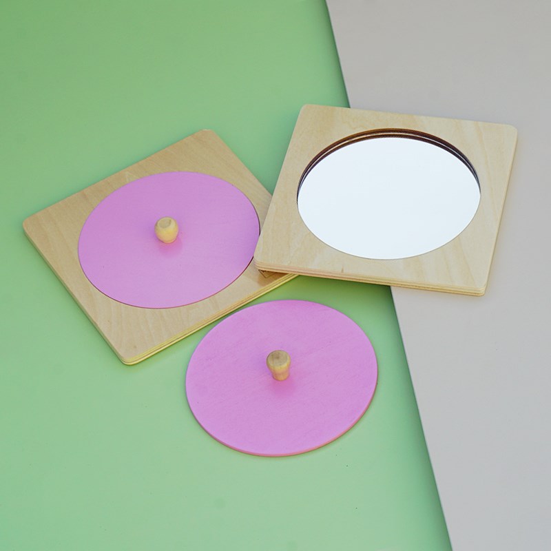 速发蒙氏镜面拼图拼板婴儿认知启蒙ope  mior娃r风靡海外哄r神器