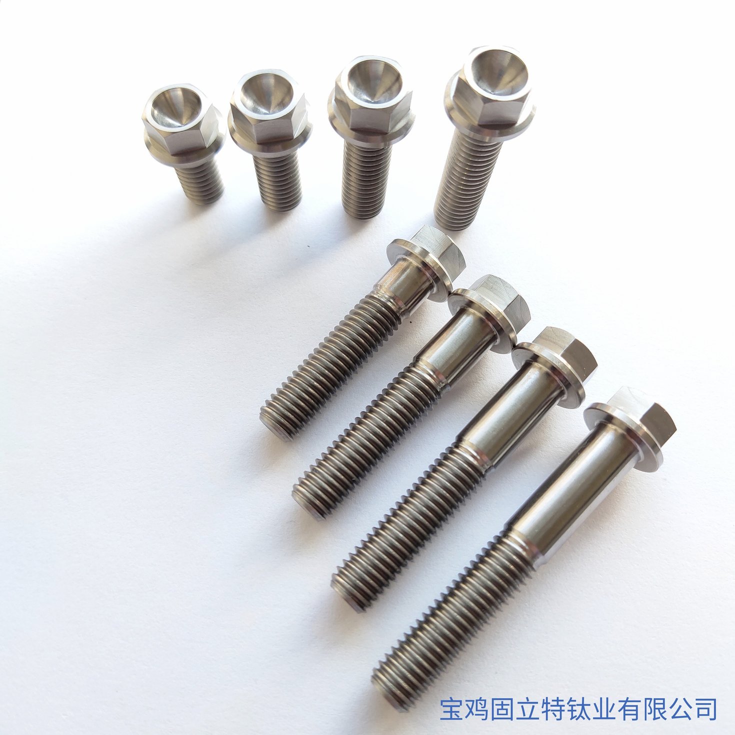 速发钛合金栓法兰螺丝螺托M8电动车摩小车改装钛合金螺丝