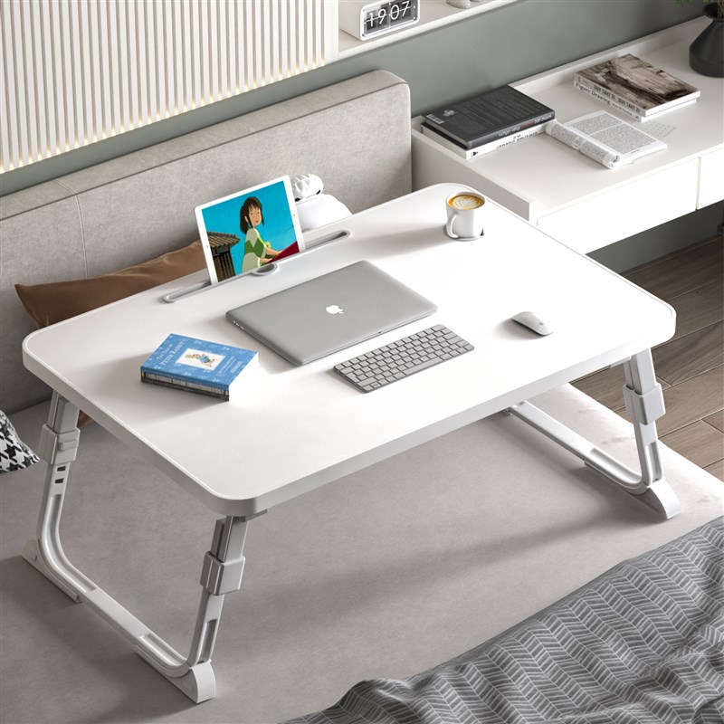速发可升降床上小桌子学家卧室电脑桌宿舍简约懒人折叠用习坐桌