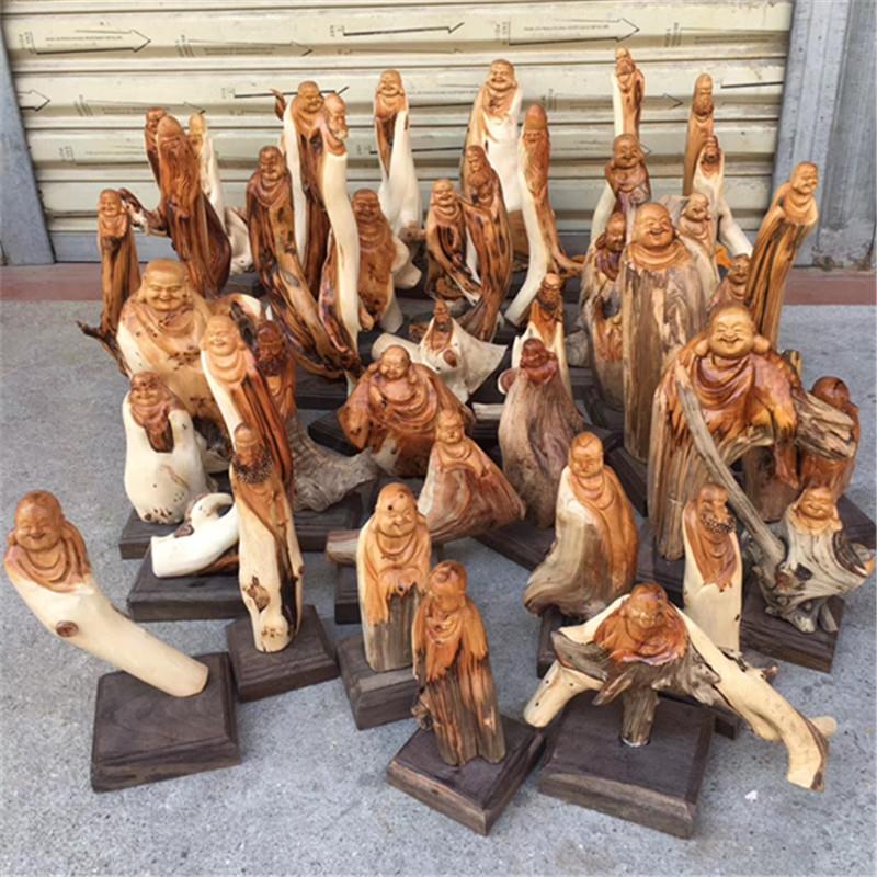 崖柏摆件木雕太行崖柏根雕陈化木质雕刻文玩随型阴阳料工艺品