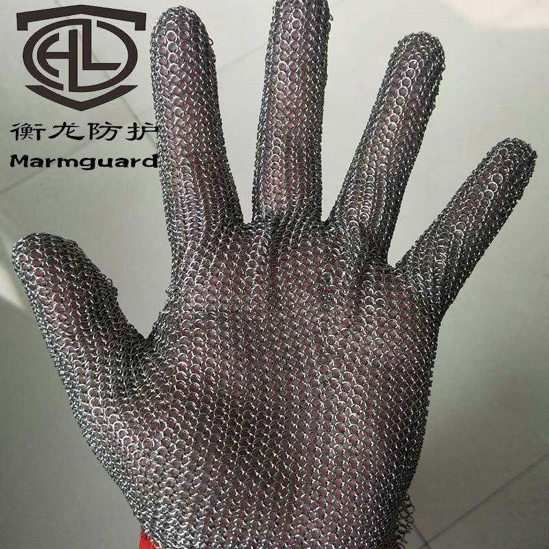 现货供应质量好防静电耐磨损安全保护手部不受伤金属钢圈手套