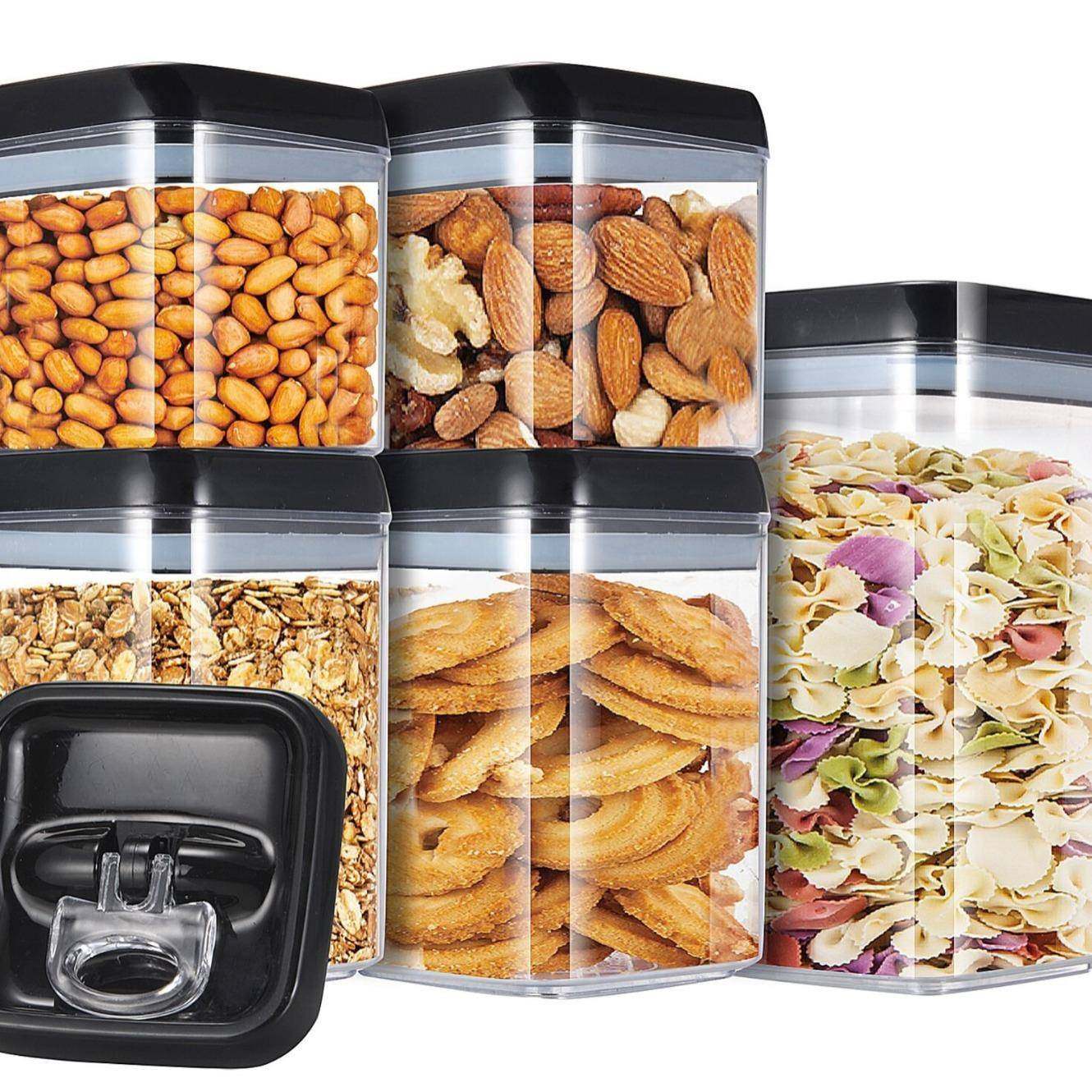 大号五件套易扣罐密封杂粮储物罐塑料厨房收纳罐,鲜花速递/花卉仿真/绿植园艺,割草机/草坪机,淘宝优惠券,粉丝福利购,淘宝优惠卷