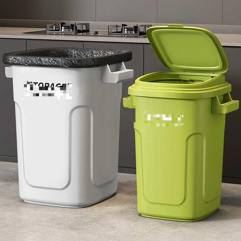 厨房垃圾桶家用2025新款高带盖客厅卫生间商用轻奢高档大号大容量