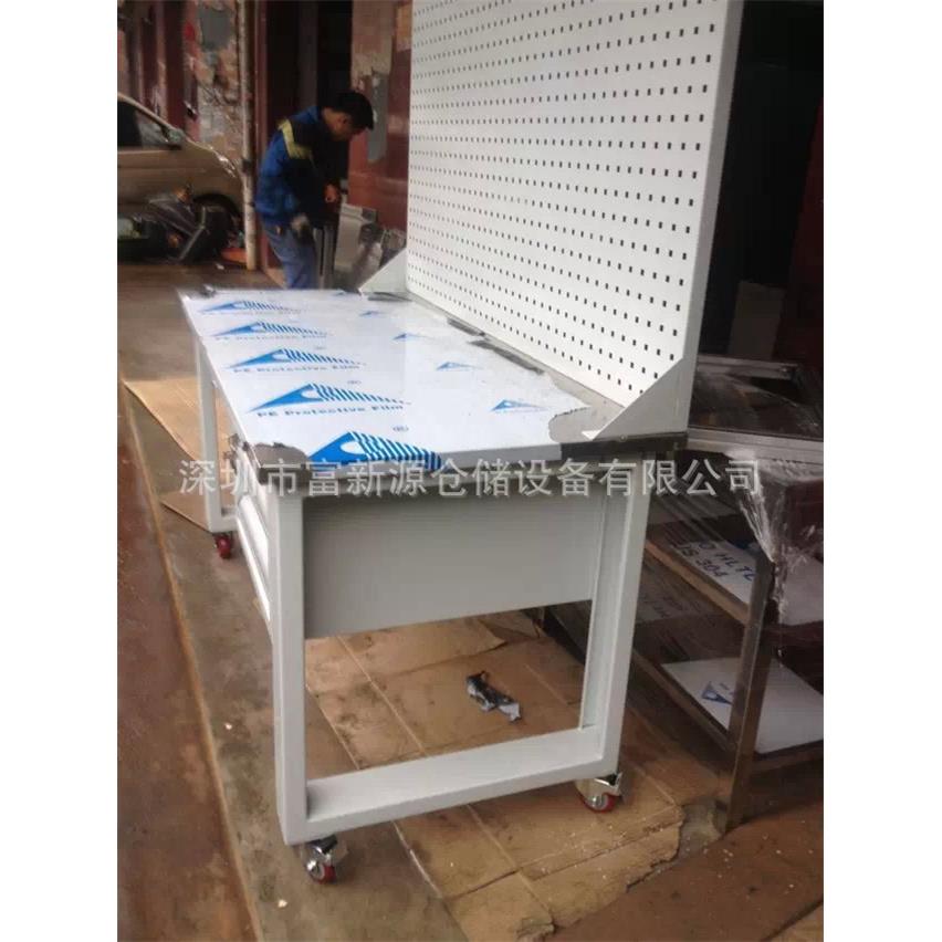 移动式钳工桌生产带虎钳钳工桌图片四抽落地柜钳工桌价格