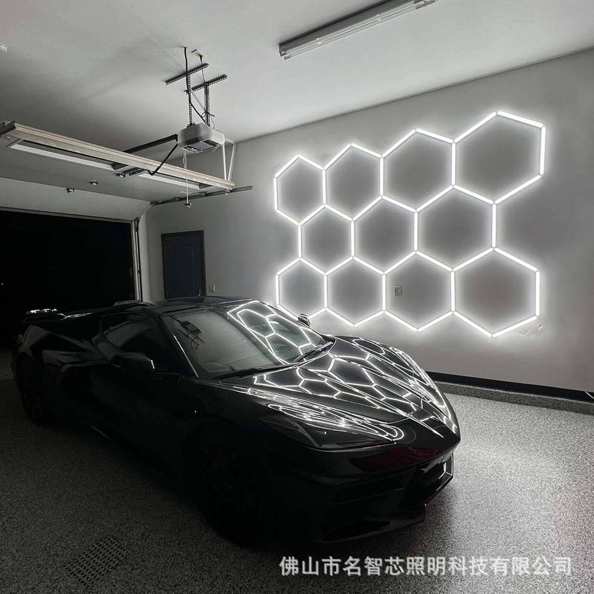 超市专用蜂窝照明LED220V健身房拼接灯顶面灯发型工位灯具14孔