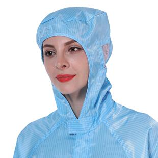 服套连体连帽工车作无尘间防护工作服装食品厂/防尘服