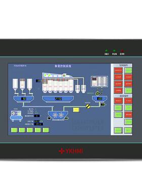 7寸PLC讯摸屏一体机支持T10MC-35MR-0热电触偶485通0-10PV电压