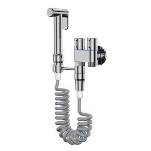 全铜马桶伴侣枪喷灰喷枪卫浴枪冲洗套装卫间73298生H型电镀马桶伴