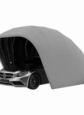 5动.9米半AWU自动全自移车棚车库叠材质动半自折动车棚汽车停车棚