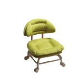 轮家用可移动家子用换金属脚鞋 凳款 云朵软包滑椅万子向轮靠背椅子