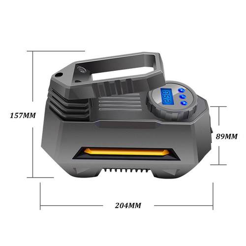 车载充气泵便携式有线智能数显汽车轮胎打气泵户外应急照明