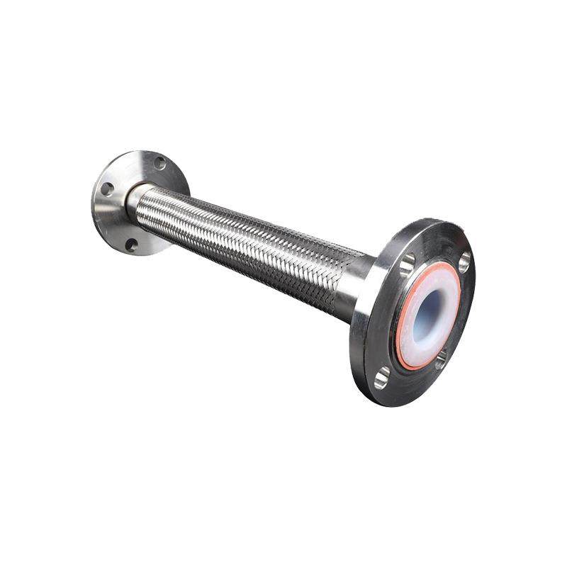 衬四氟金属软管编织网波纹管法兰式不锈钢金属软管高压编织钢丝网