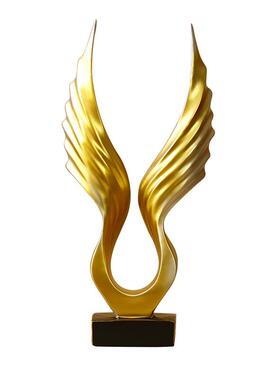 美式家软居装饰品样间装饰板品摆件翅膀客厅书房办公UKD室柜电视