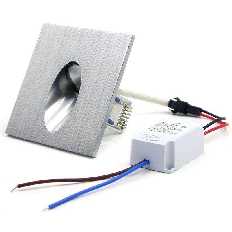 led墙脚灯酒吧酒店ktv楼梯墙壁灯走廊过道灯方形地脚室内灯具1w3w