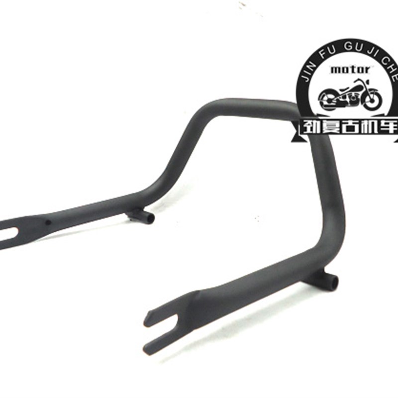 GN125摩托车复古改装尾翼U型管 国产125小太子尾翼扶手尾架货架