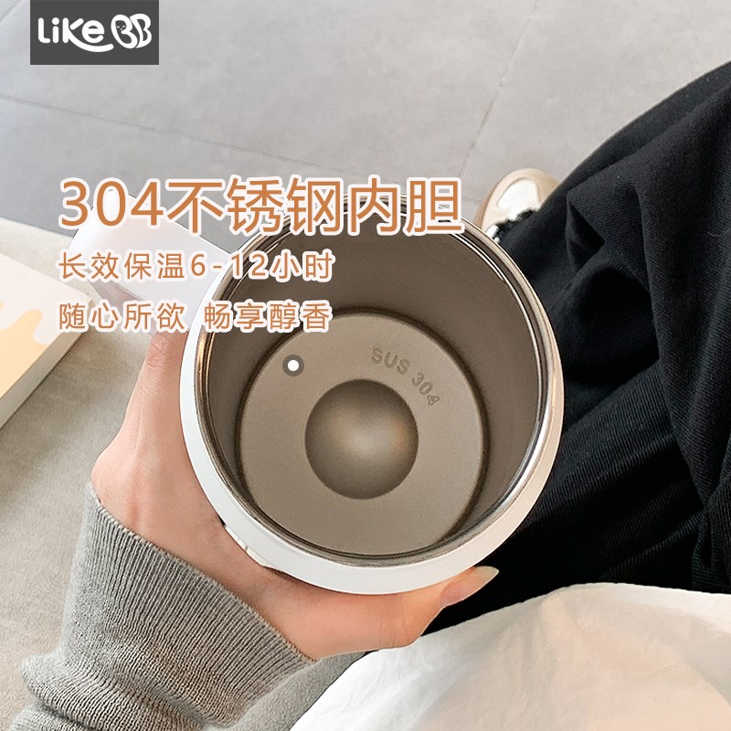 巨无霸吸管保温杯大容量水杯女新款2024大水壶手提冰霸杯保冷杯子