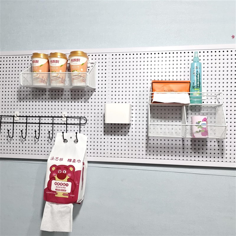 洞洞板配件挂篮挂钩置物架卧室客厅墙面工具饰品多功能收纳展示