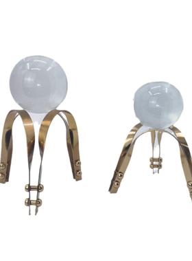 水晶球摆件客厅软装书柜办公室玻璃球北欧简约家居装饰品工艺品