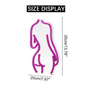 霓虹灯LED背板女士长发女士酒吧生日宴会房间装 饰灯超亮