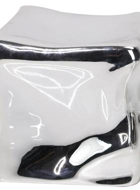 现代简约异形镇纸抽象树脂冰块摆件样板房室内软装立方体装饰品