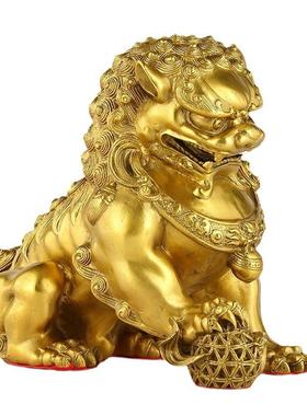 厂家铜狮子一对北京狮宫门狮底宫门狮家居工艺品礼品