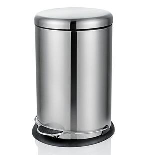 20L30L圆形不锈钢家用垃圾桶客厅厨房办公室大容量脚踏静音缓降