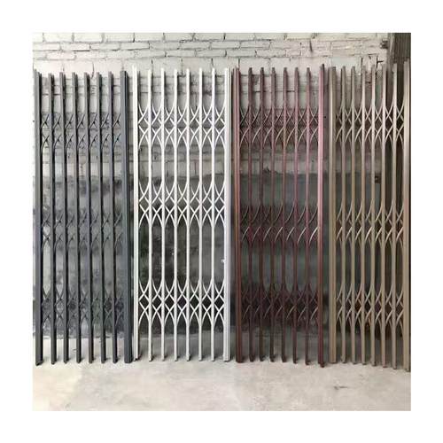 201304不锈钢拉闸门手动推拉伸缩门防盗大门室外伸缩折叠入户门