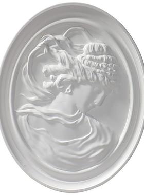 欧式女神艺术壁挂件家居客厅样板房摄影室树脂墙饰工艺品