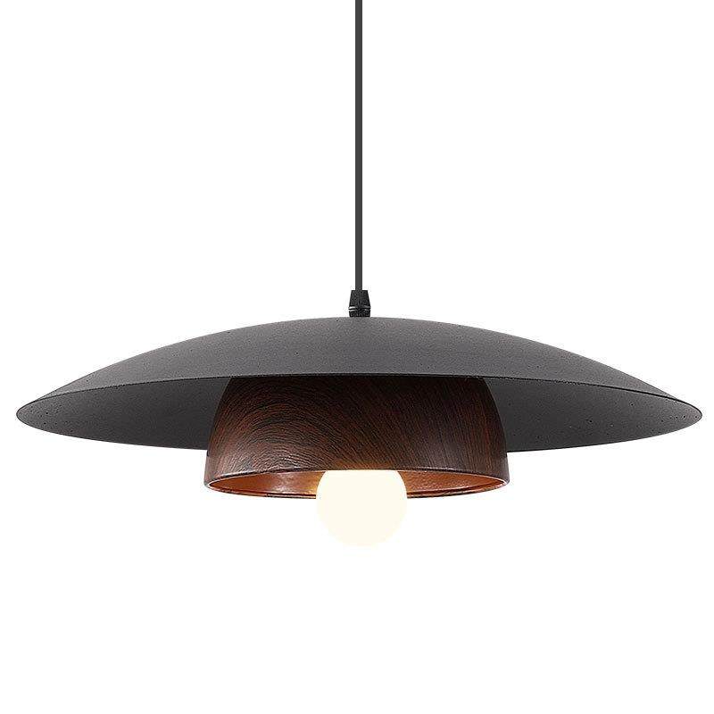 中古风胡桃木纹吊灯现代简约客厅餐厅卧室装饰灯具工业风个性照明,家装灯饰光源,智能吊灯,淘宝优惠券,粉丝福利购,淘宝优惠卷