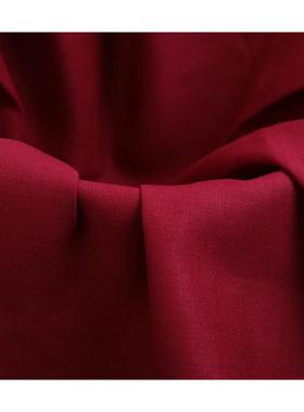 317亚麻棉料linen春太极夏色服唐装棉麻交织布料FIG素面布料