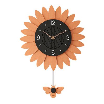 钟表挂钟石客厅创意简约时木钟8809尚202款2年新时钟挂墙用英钟家