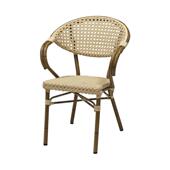 户外桌椅家具庭院扶手椅花园藤编椅子餐椅咖啡厅商业街法式 编藤椅