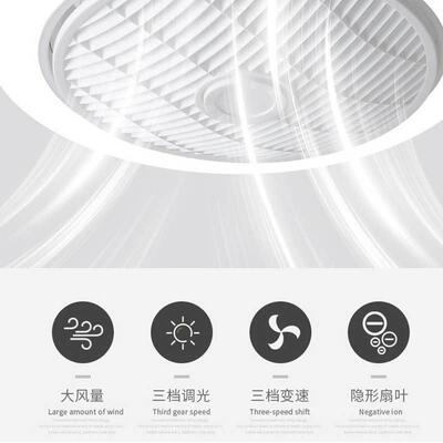 中山厂家供应现代简约led吸顶风扇灯客厅卧室家用吊扇灯现货