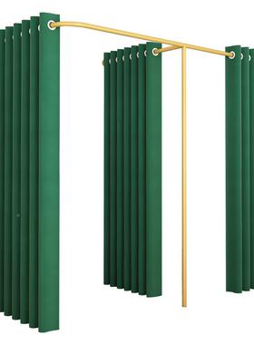 厂家试衣间门女帘服装店男换衣间香金换衣颜杆F型各槟种色货架