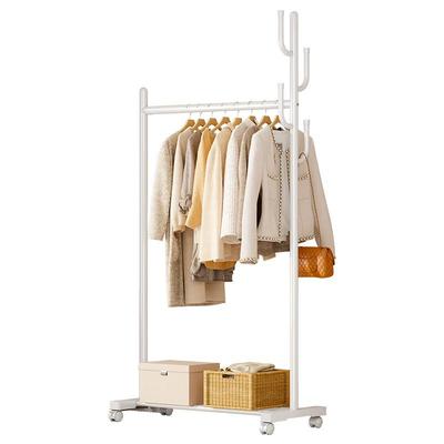 内挂衣架落地卧2210室加厚加粗用晾衣架子单杆服式家简易室衣帽架