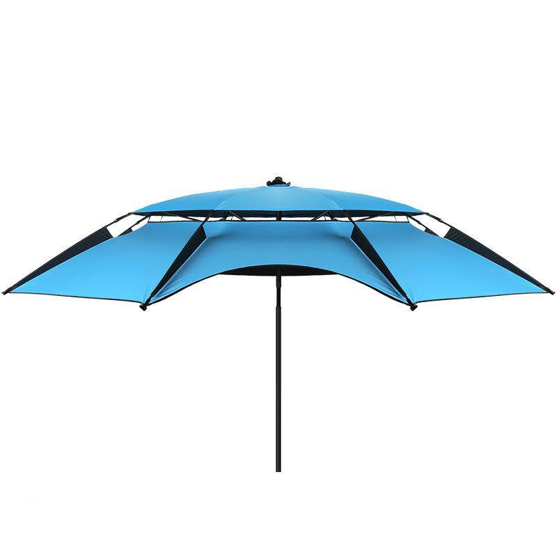 胶渔具钓鱼伞大钓伞钓遮阳伞新型垂万向杖伞黑防钓鱼伞拐晒钓伞钓