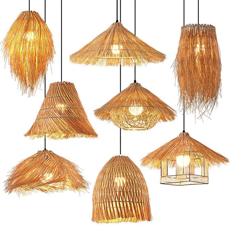 民宿灯灯笼竹编竹茶餐室艺吊灯餐饮复灯具中式创意厅罩古藤编禅意,家装灯饰光源,智能吊灯,淘宝优惠券,粉丝福利购,淘宝优惠卷