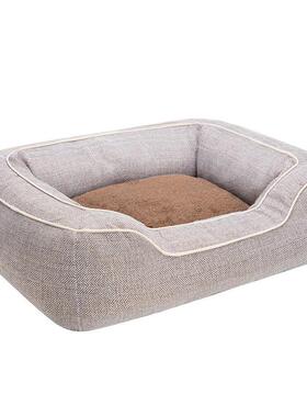 DogTaGSF24010lk狗宠沙物发床可拆加厚狗窝猫窝四洗季通用小中型