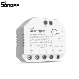 DUAL易R联Wif智能开关i模块双微路双控卷帘电量远程检测