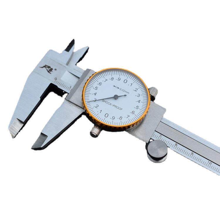 带表卡尺双向防震0.02带表游标卡尺不锈钢卡尺0-150mm2