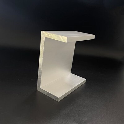 铝合金槽铝160X75X12mm内径136mm 工业U型槽铝加厚槽铝铝型材导轨