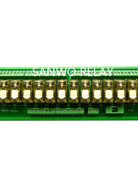 16路IDEC和泉交流电磁继电器模组plc放大板输出板110VAC/220VAC