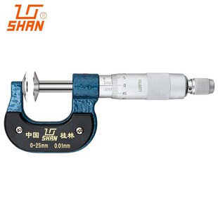 100纸张测量盘头螺旋测微仪器 桂林桂量公法线千分尺0