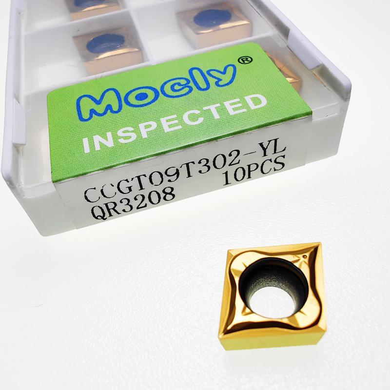 菱形内孔精车数控刀片模具不锈钢高温钛镍基合金CCGT09T3010204粒