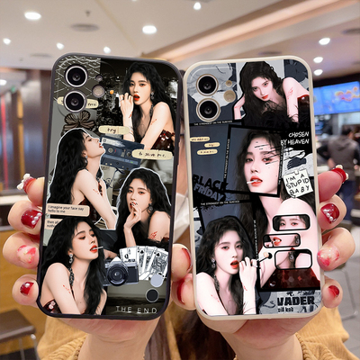 明星周边鞠婧祎手机壳直边适用OPPO苹果华为小米vivo红米荣耀IQOO