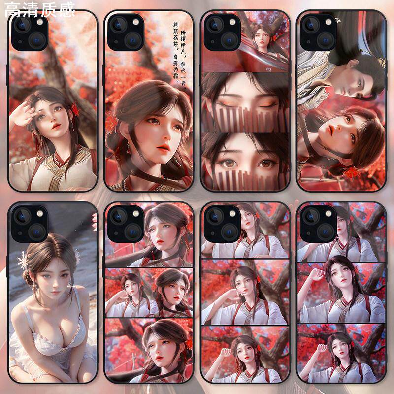 世界火桑神女火灵儿手机壳15适用iPhone14promax13红米K70动漫