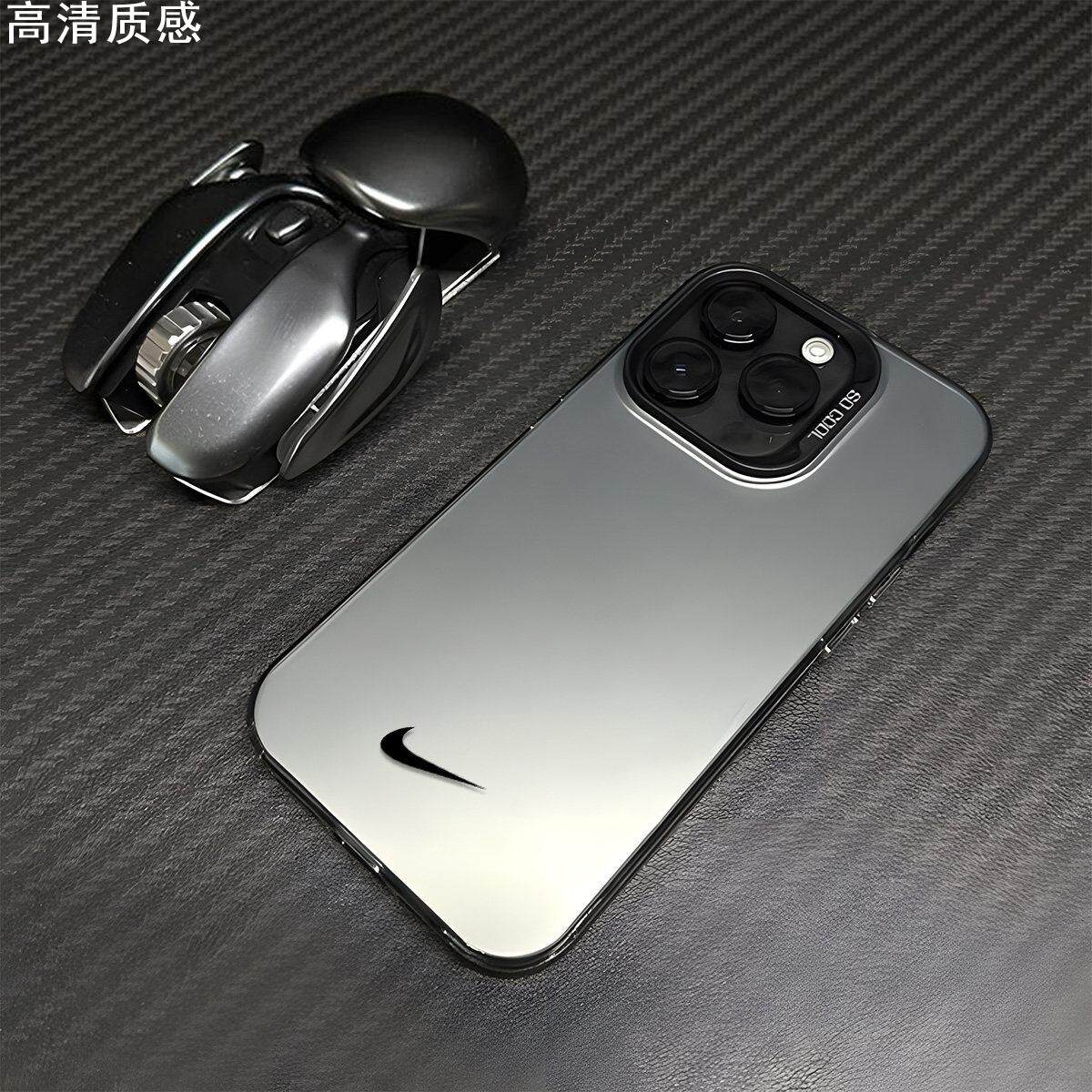 图标勾子潮牌适用苹果15promax手机壳iphone14plus个性13pro新款12mini简约11pro彩银xsmax套xr潮流全包创意