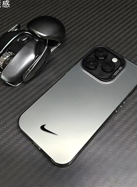 图标勾子潮牌适用苹果15promax手机壳iphone14plus个性13pro新款12mini简约11pro彩银xsmax套xr潮流全包创意