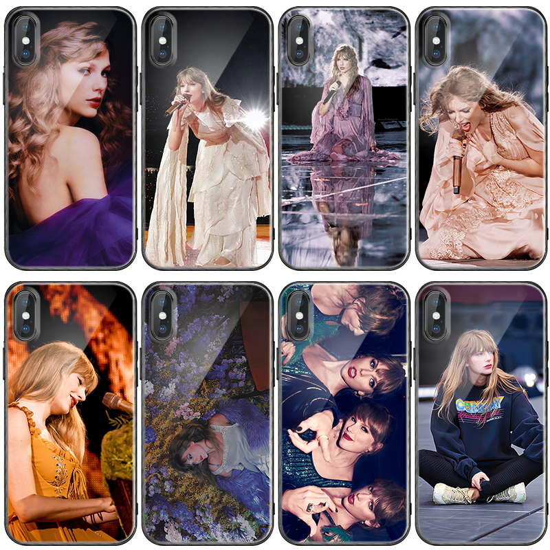 霉霉午夜era巡演手机壳适用苹果14plus歌词专辑13pro玻璃套opporeno11小米12华为泰勒Taylor Swift vivoiqoo9